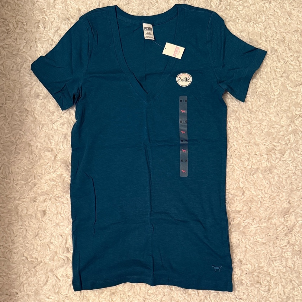 Teal V-Neck Women’s Top